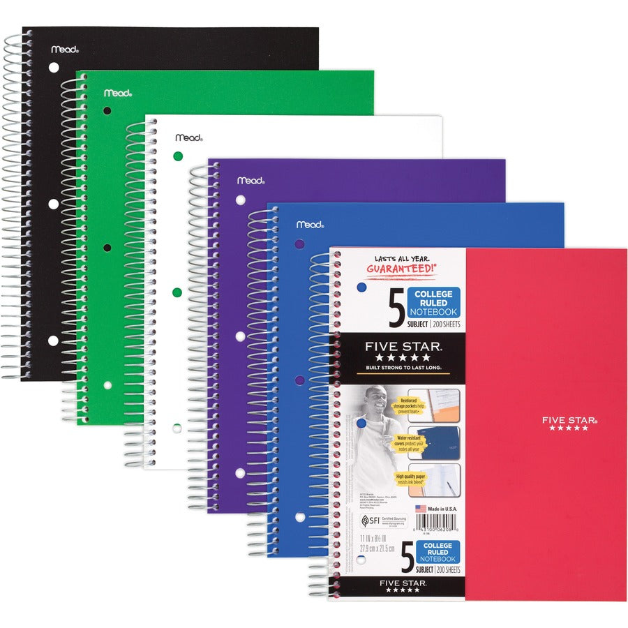 MEAD FIVE STAR 5 SUBJECT NOTEBOOK – Innovative Superstore