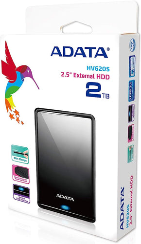 Adata 2 TB External HV620S Black Hard Drive