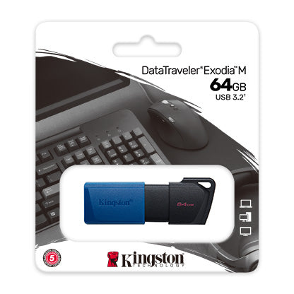 DataTraveler Exodia M- USB 3.2 Flash Drive - 64GB