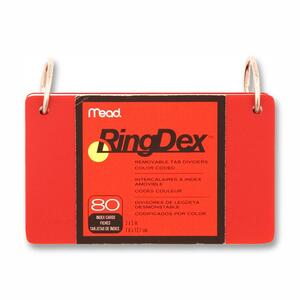 Mead Ringdex 80 Index Cards 3x5
