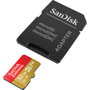 Sandisk Extreme U3 32GB Micro-SD + Adp CL10 - 100mb/s Read