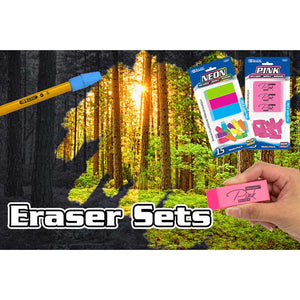 BAZIC Neon Eraser Sets ( 15/Pack)