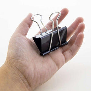 BAZIC LARGE 2" (51MM) BLACK BINDER CLIP (12/BOX)