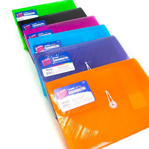 BAZIC Expanding File Letter Size Translucent Poly 7-Pocket