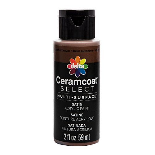 2OZ CERAMCOAT SELECT MULTI-SURFACE ACRYLIC PAINT IN AUTUMN BROWN