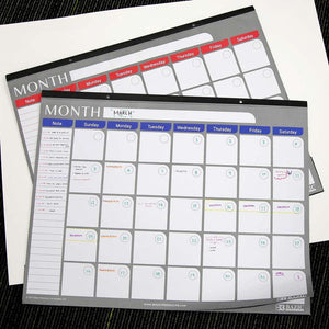 BAZIC 17" * 22" UNDATED 12-MONTHS DESK PAD CALENDAR