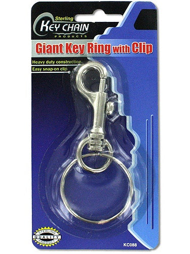 GIANT KEY RING WITH CLIP