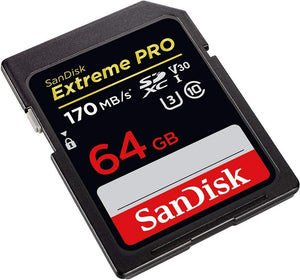 SanDisk SecureDigital 64GB Extreme PRO SDHC/SDXC USH-1 Class10 170 MB/s