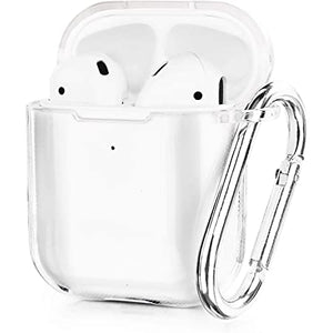 AHASTYLE Upgrade AirPods Case Protective Cover (Front LED Visible) Silicone Compatible with Apple AirPods 2 and 1 CLEAR
