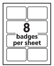Load image into Gallery viewer, Avery® EcoFriendly Adhesive Name Badges, 2-1/3&quot; x 3-3/8&quot;, 80 Badges (48395)