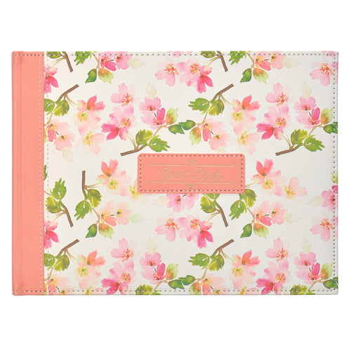 GUESTBOOK PEACH FLORAL