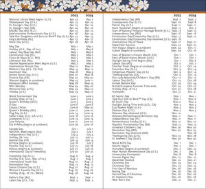 2023-24 FALLING BLOSSOMS 2 YEAR POCKET PLANNER