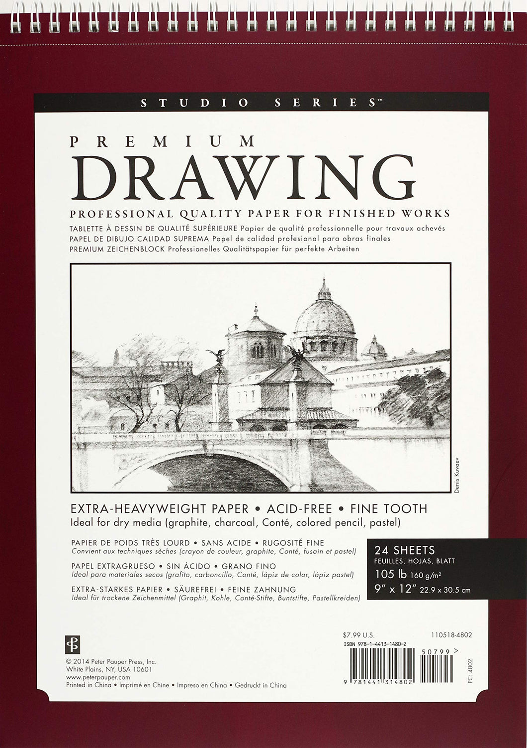 Premium Drawing Pad 9x12