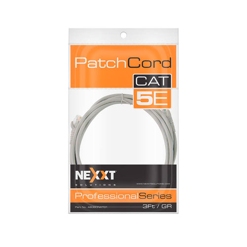 NEXXT 3FT CAT5E PATCH GREY