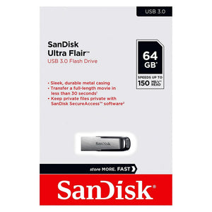 SanDisk Ultra Flair 64GB USB 3.0 Flash Drive