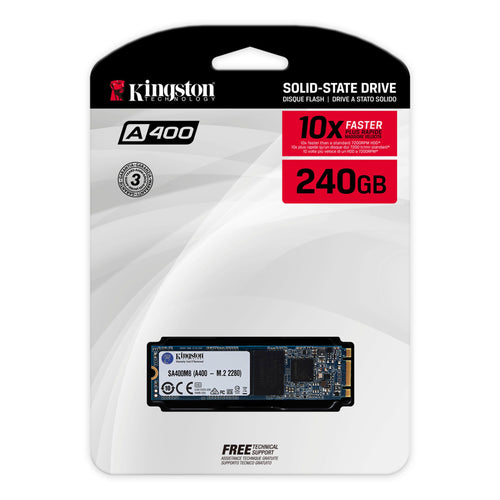 KINGSTON A400 - SOLID STATE DRIVE - 240GB INTERNAL SATA 6GBS